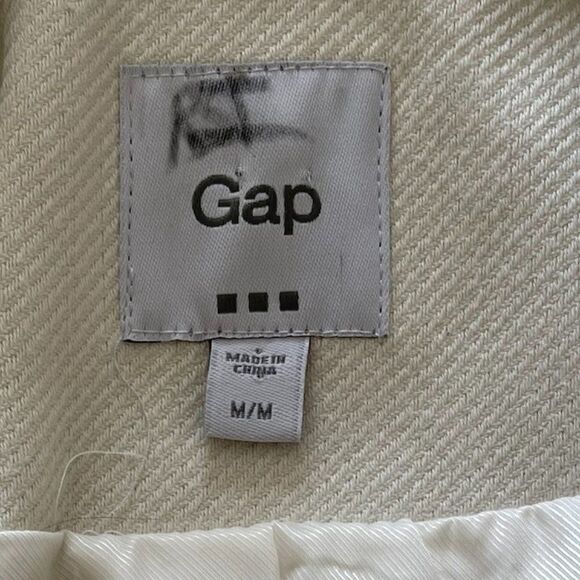 Gap 100% cotton winter white pea coat, Sz M, EUC, classic styling, fully lined - Picture 3 of 12